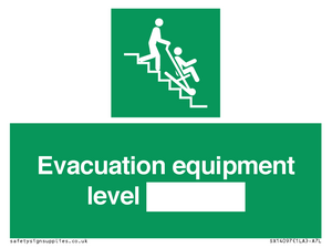 Evacuation equipment level